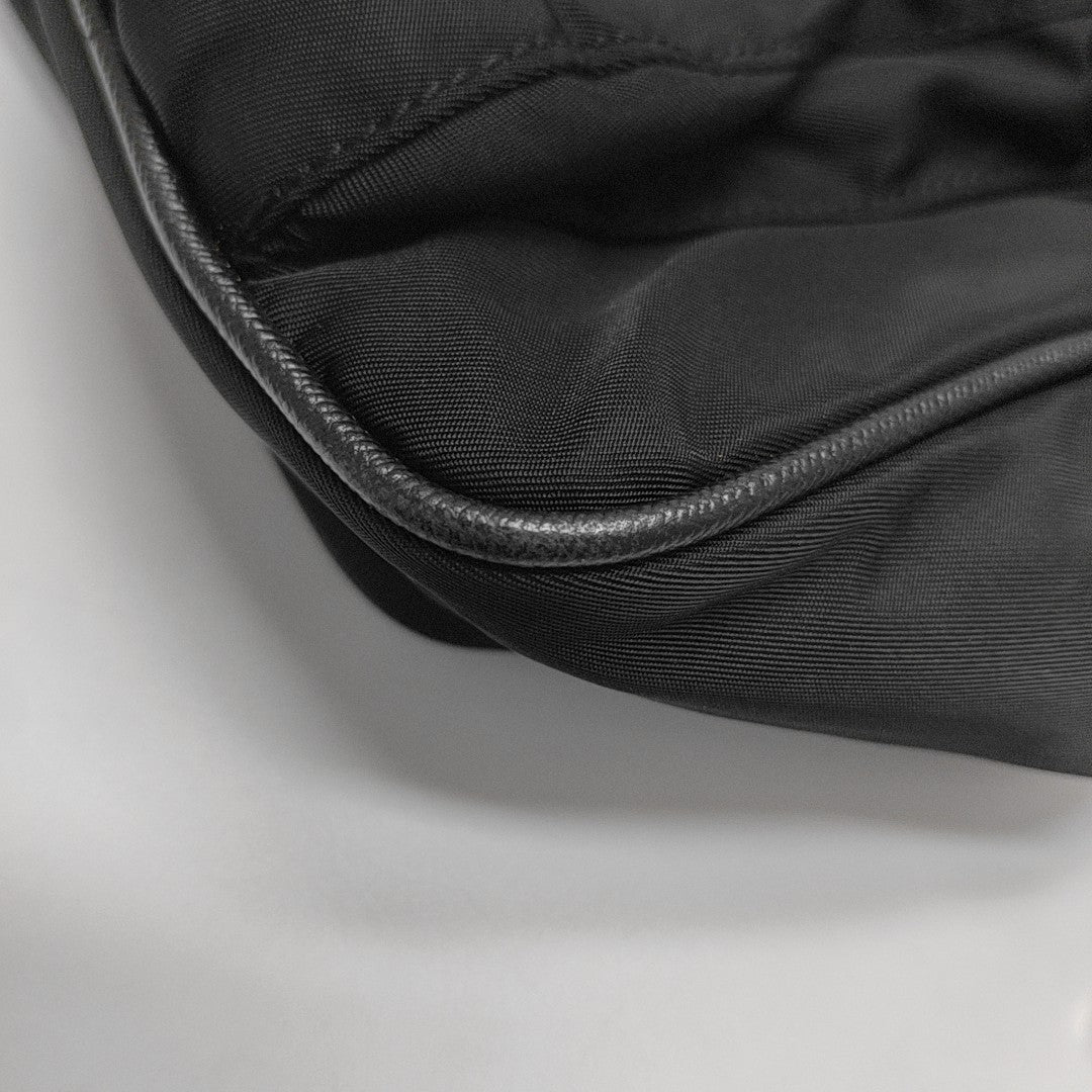 Nylon Shoulder Bag Black