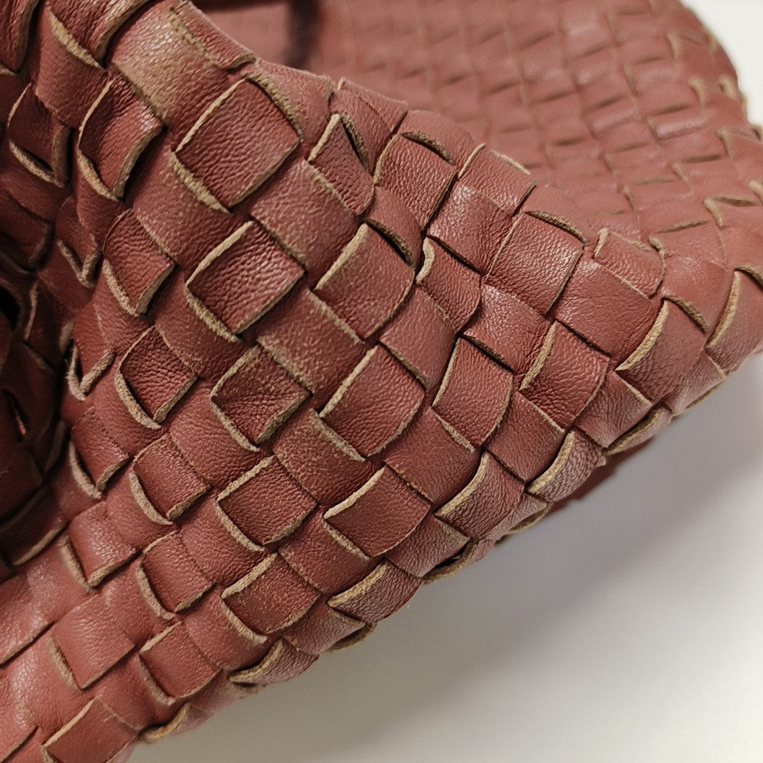 Lambskin Top Handle Bag Beige