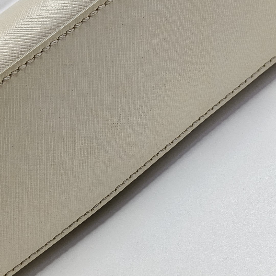 Calfskin Shoulder Bag White