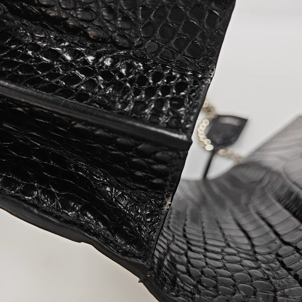 SUNSET Medium Calfskin Black