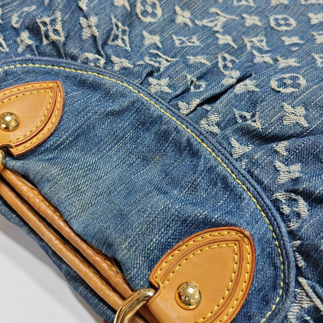 NEO CABBY GM Monogram Denim Blue