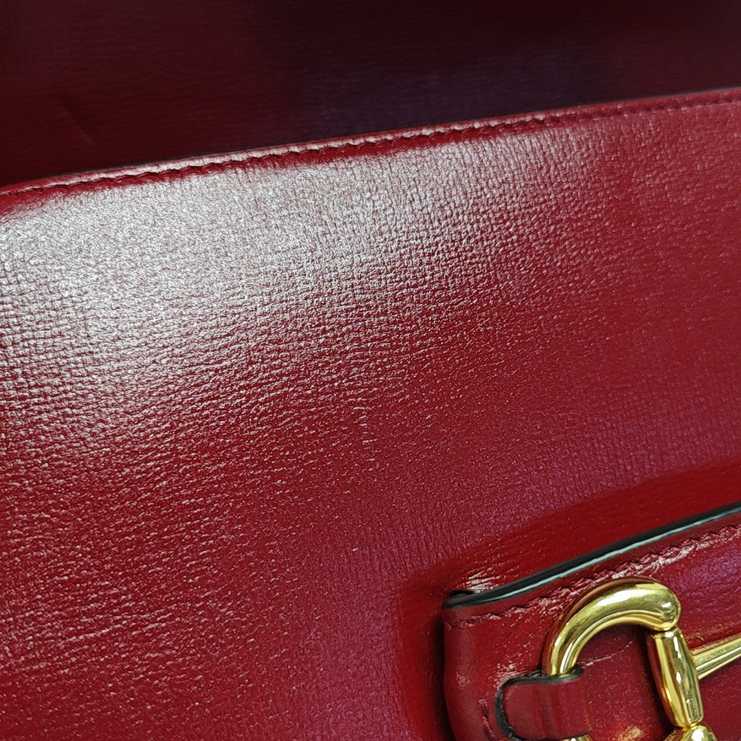 Horsebit 1955 Medium Calfskin Red