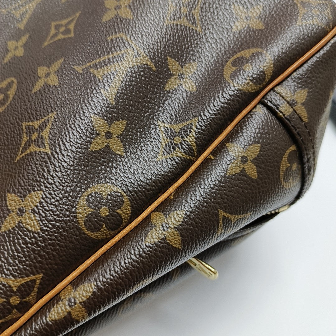 DEAUVILLE MM Monogram Coated Canvas Brown