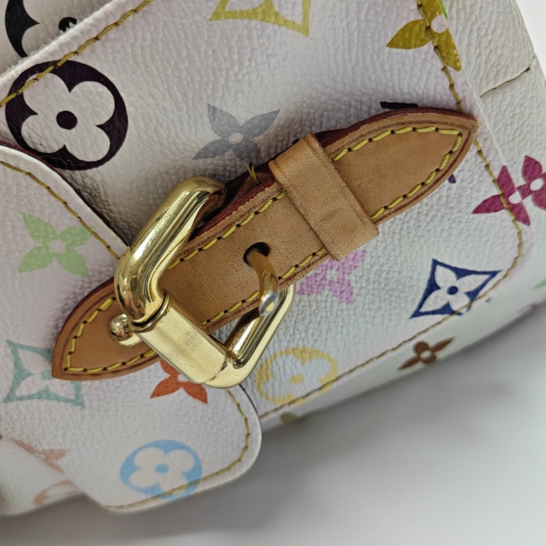 LV × TM NÉONOÉ MM Monogram Coated Canvas White