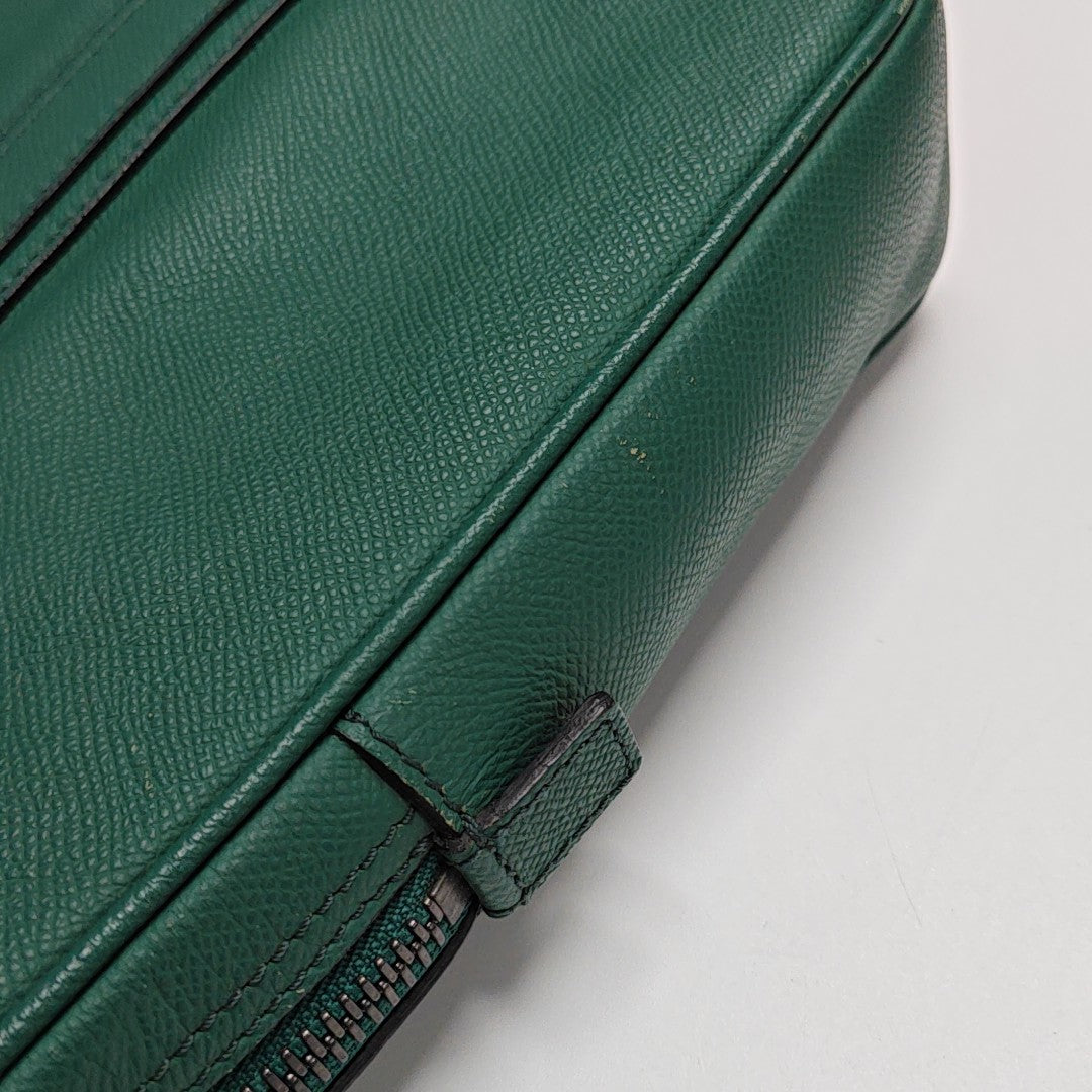 Calfskin Top Handle Bag Green