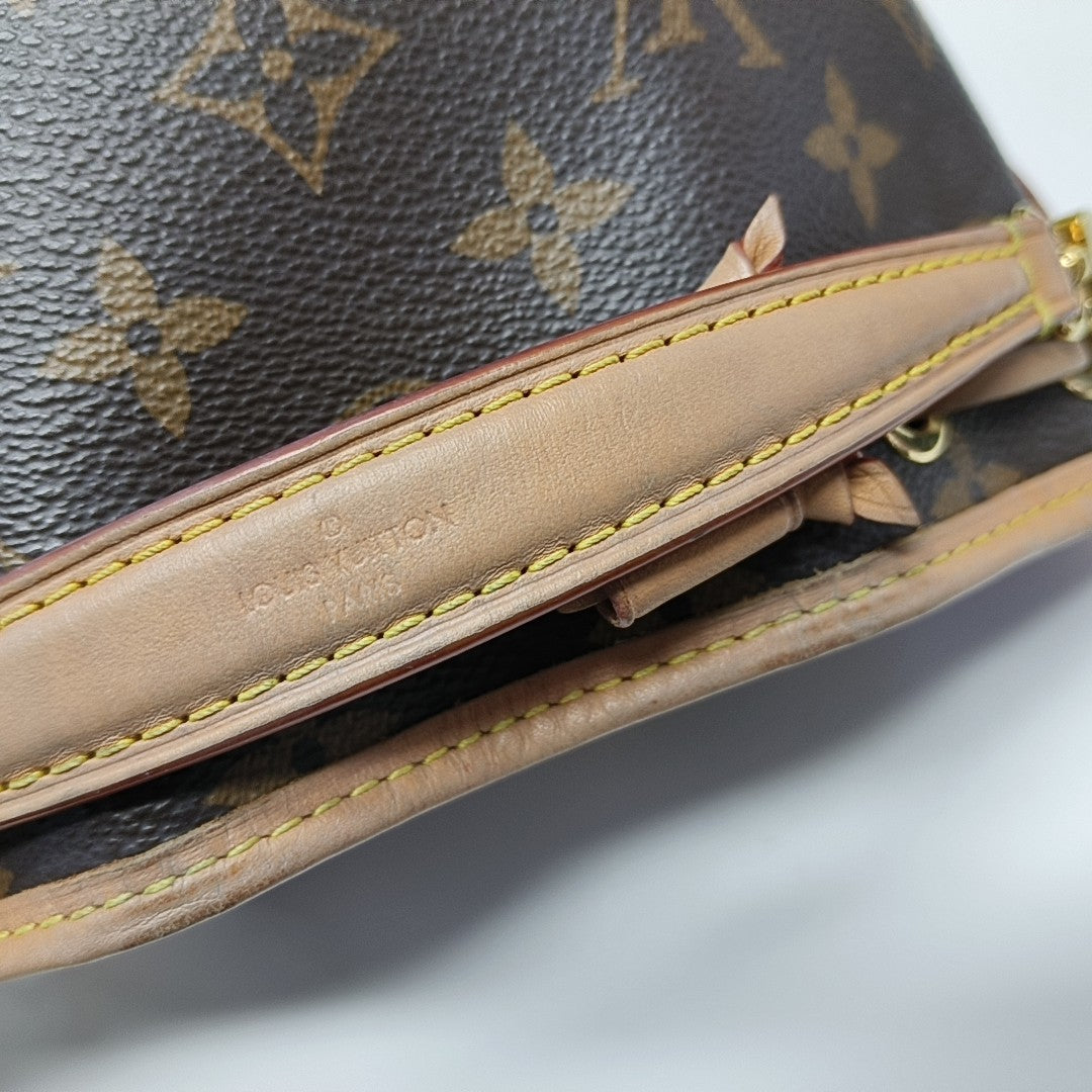 NOÉ Nano Monogram Coated Canvas Brown