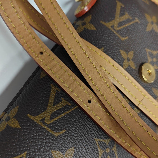 FOLD ME Monogram Coated Canvas Brown