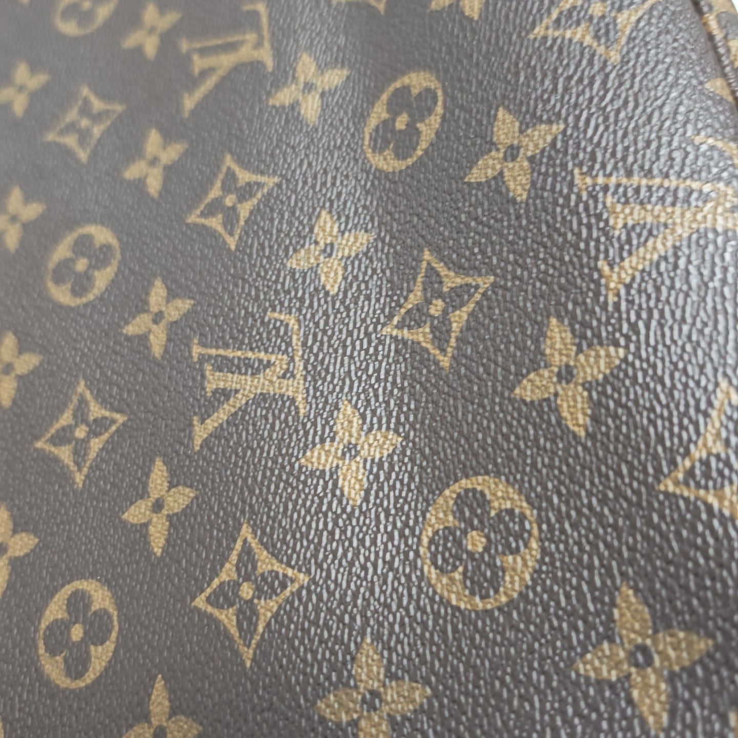 NEVERFULL MM Monogram Coated Canvas Brown