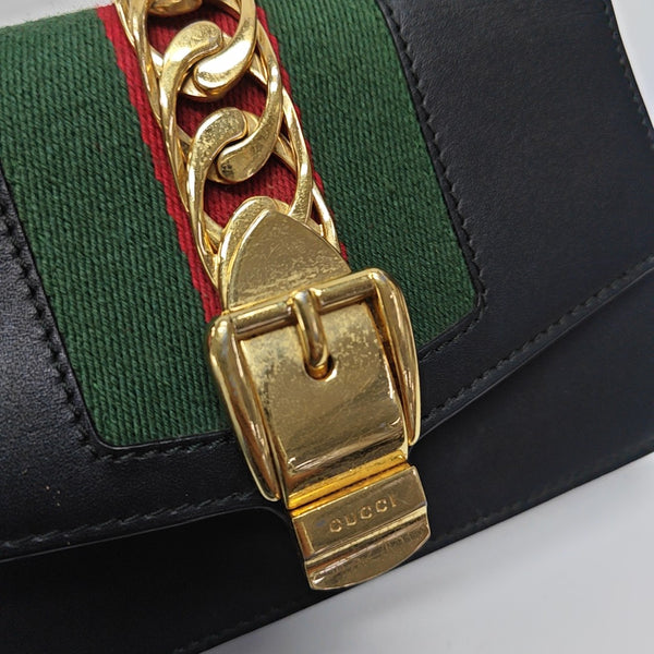 Sylvie Super Mini Calfskin Black