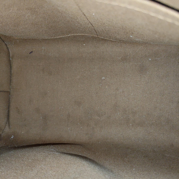 Monogram Coated Canvas Top Handle Bag Brown