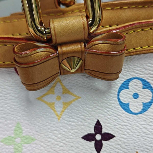 LV × TM SHARLEEN GM Monogram Coated Canvas White
