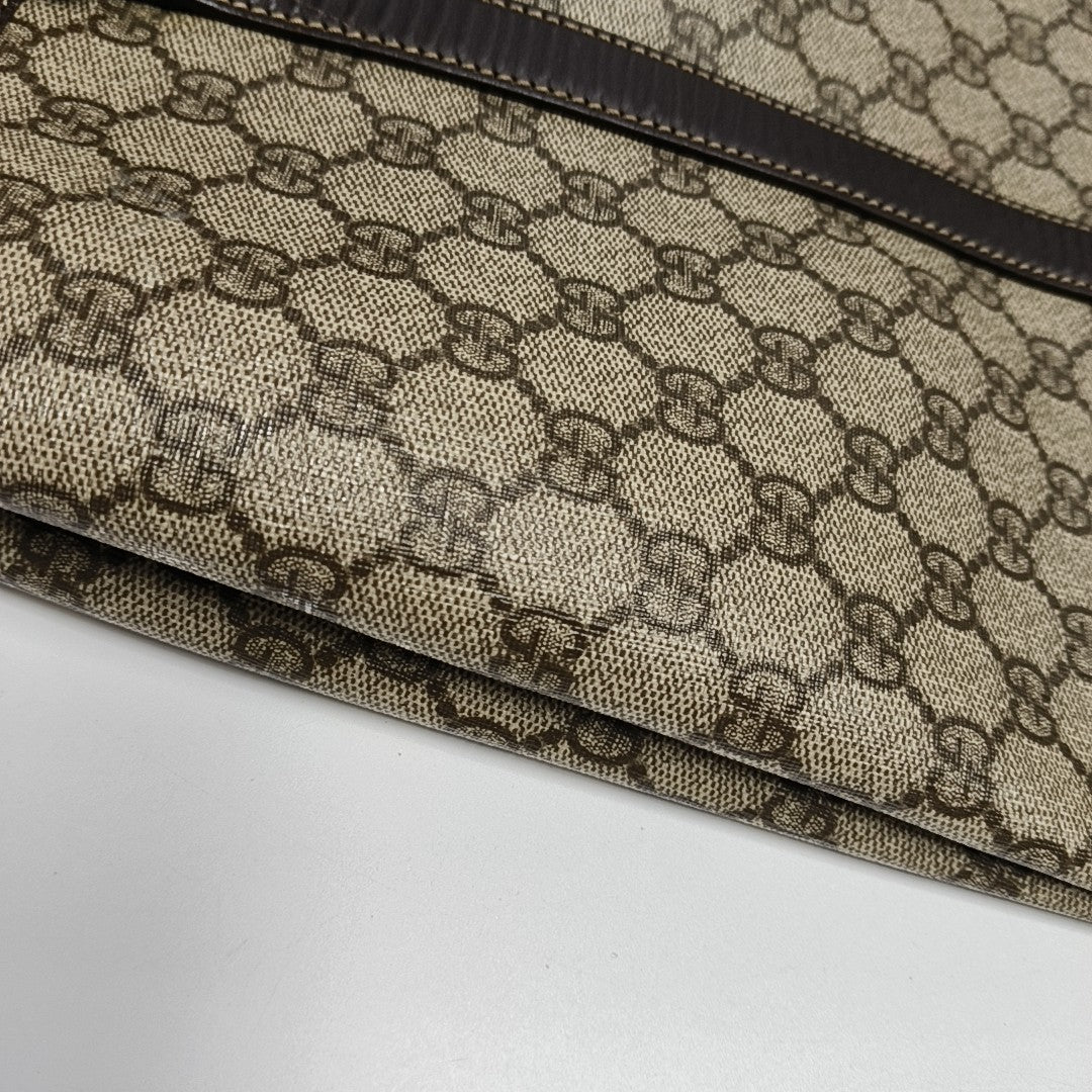 Monogram Coated Canvas Tote Bag Beige