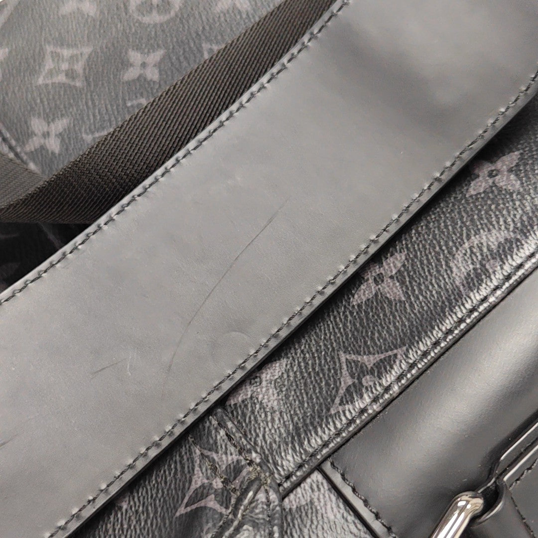VOYAGER PM Monogram Coated Canvas Black
