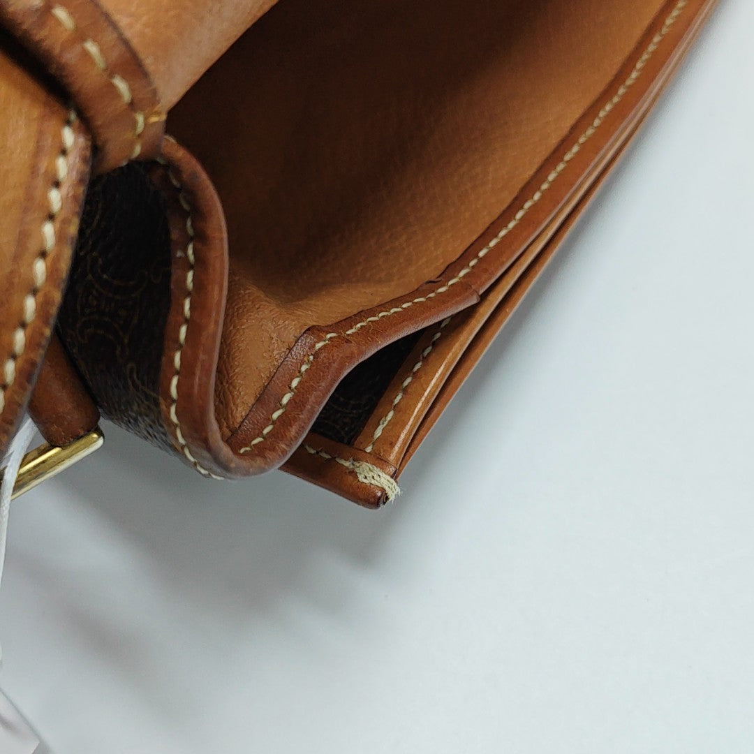 MACADAM CLUTCHES Coated Canvas Brown