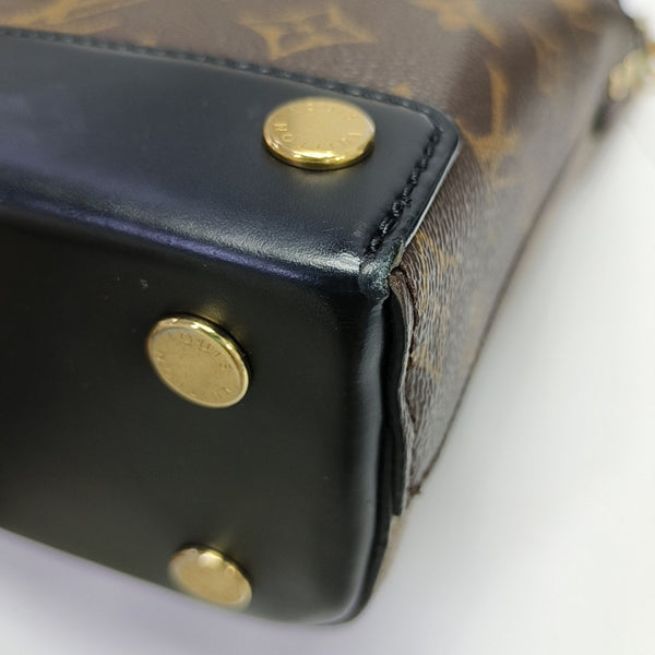 BENTO BOX Monogram Coated Canvas Brown