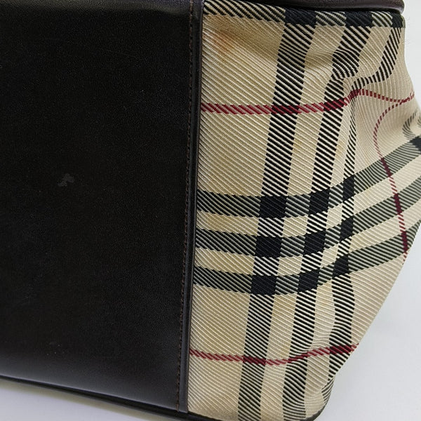 Canvas Top Handle Bag Beige