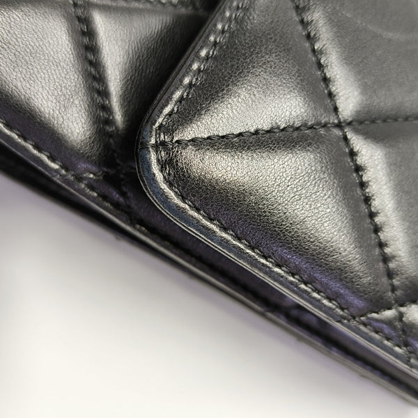 DOUBLE CC Quilted Lambskin Black