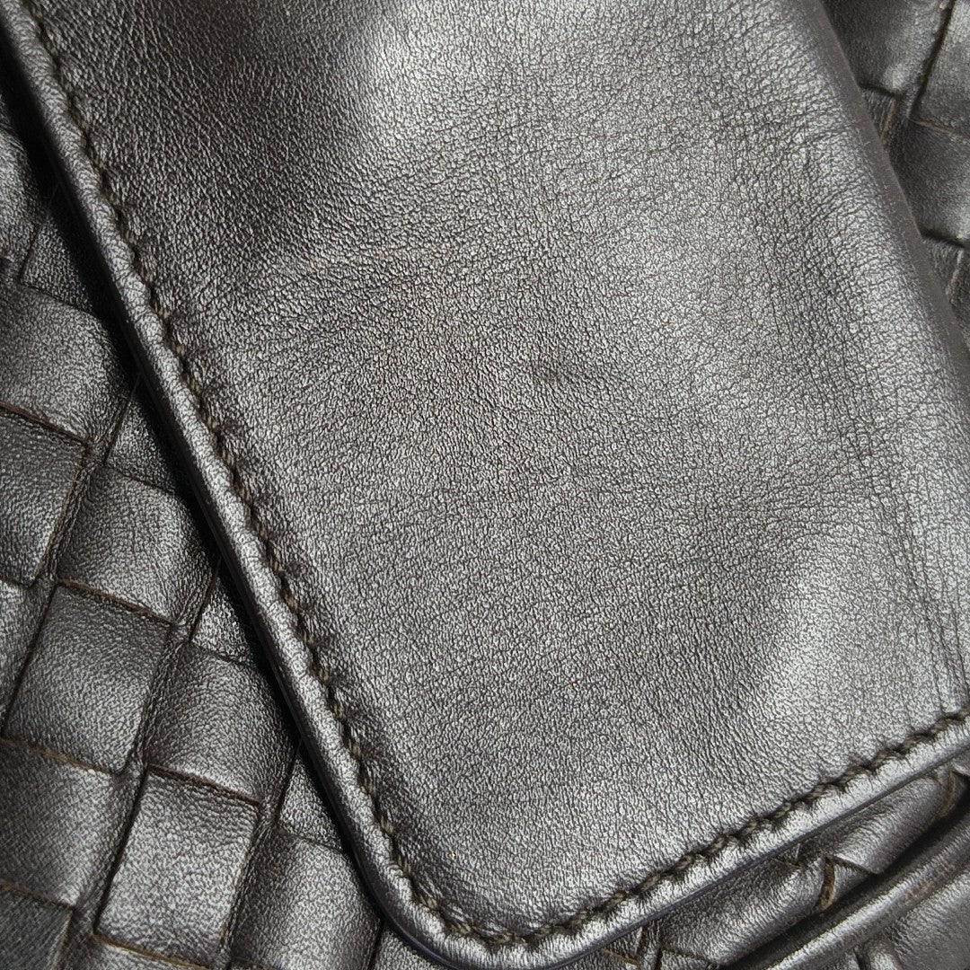 Calfskin Shoulder Bag Brown