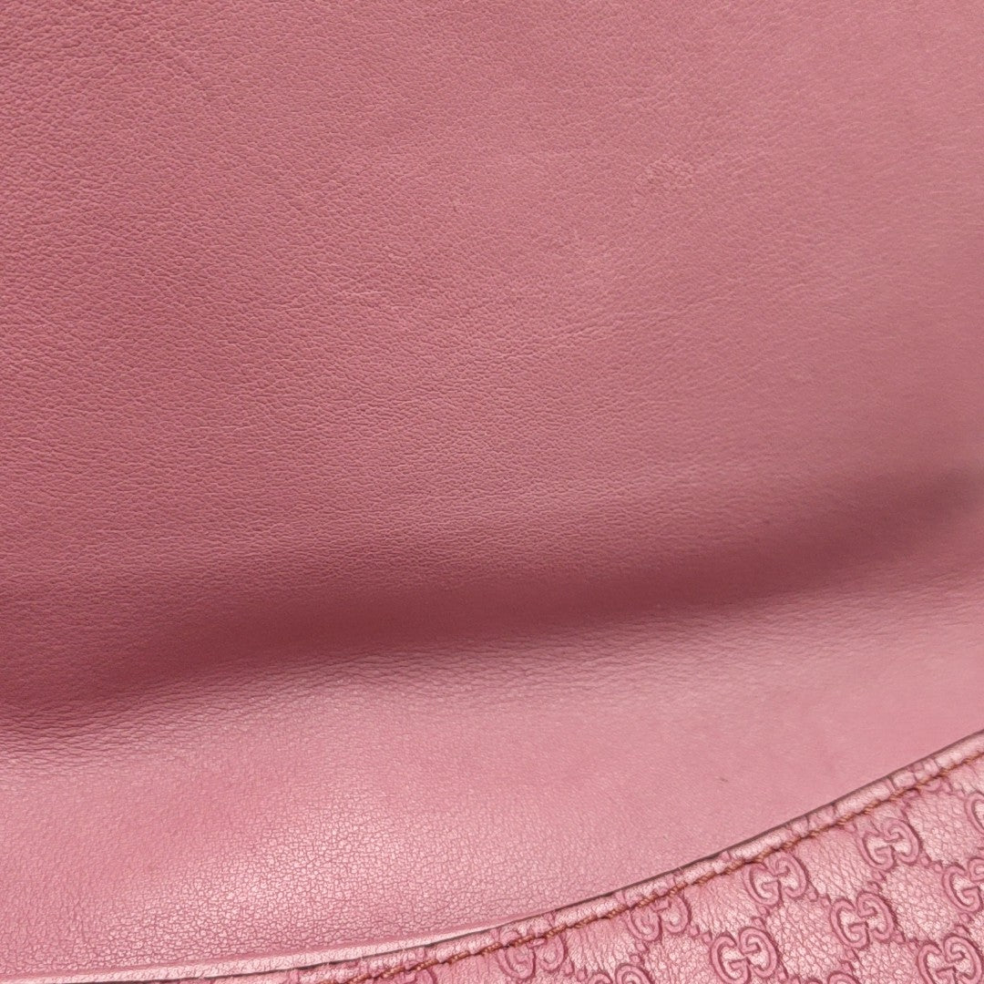 Monogram Calfskin Shoulder Bag Red