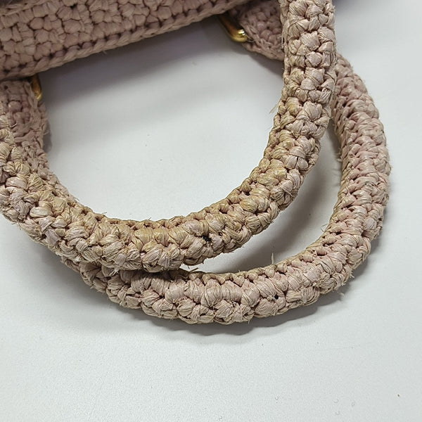 Fabric Shoulder Bag Pink