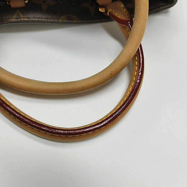 MONTAIGNE MM Monogram Coated Canvas Brown