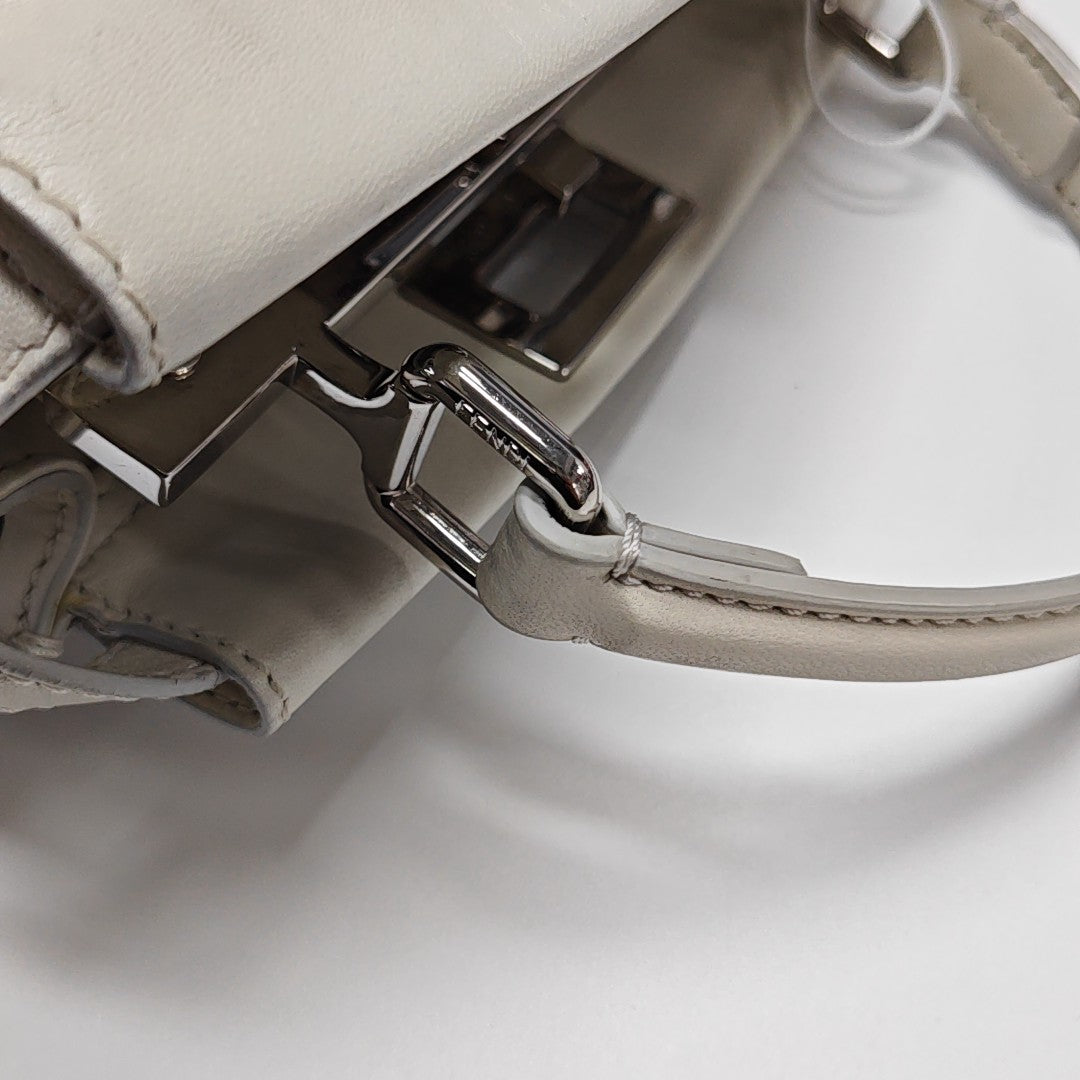 Peekaboo Mini Calfskin White