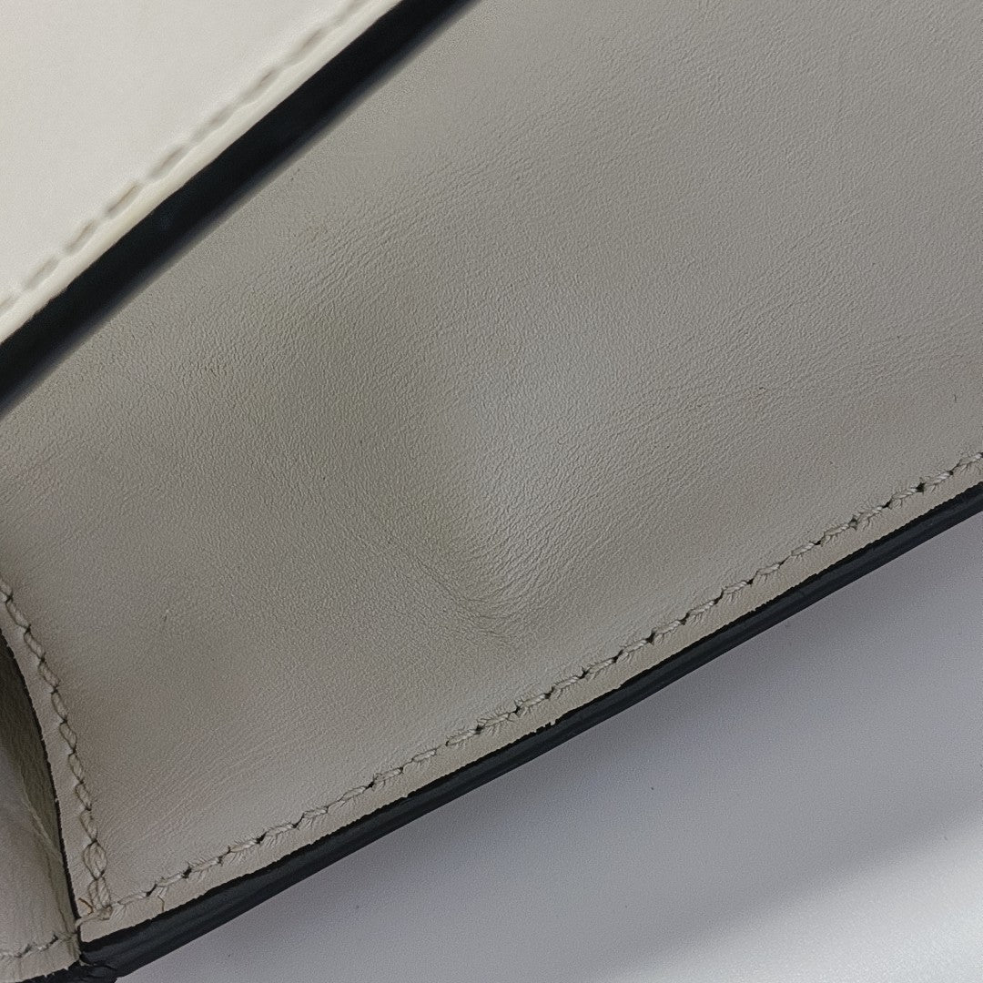 Sylvie Mini Calfskin White