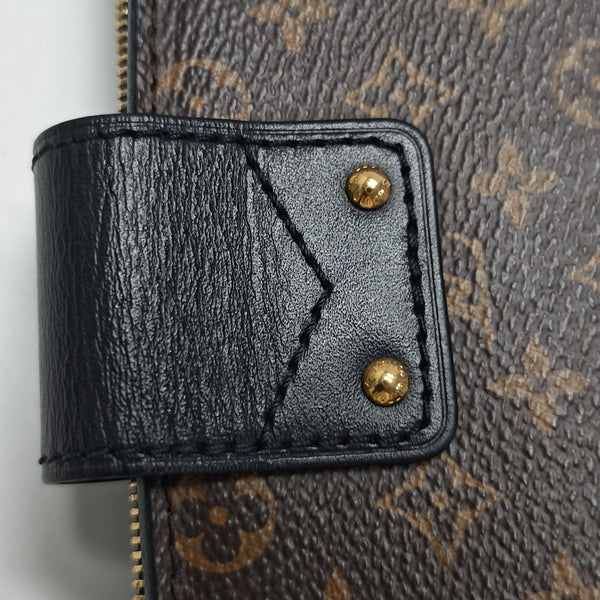 TRUNK Monogram Coated Canvas Brown