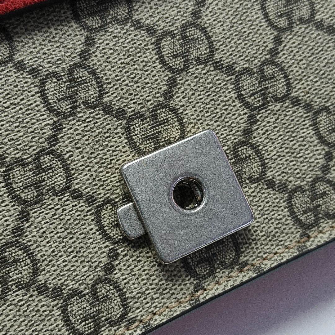 Dionysus Mini Monogram Coated Canvas Beige