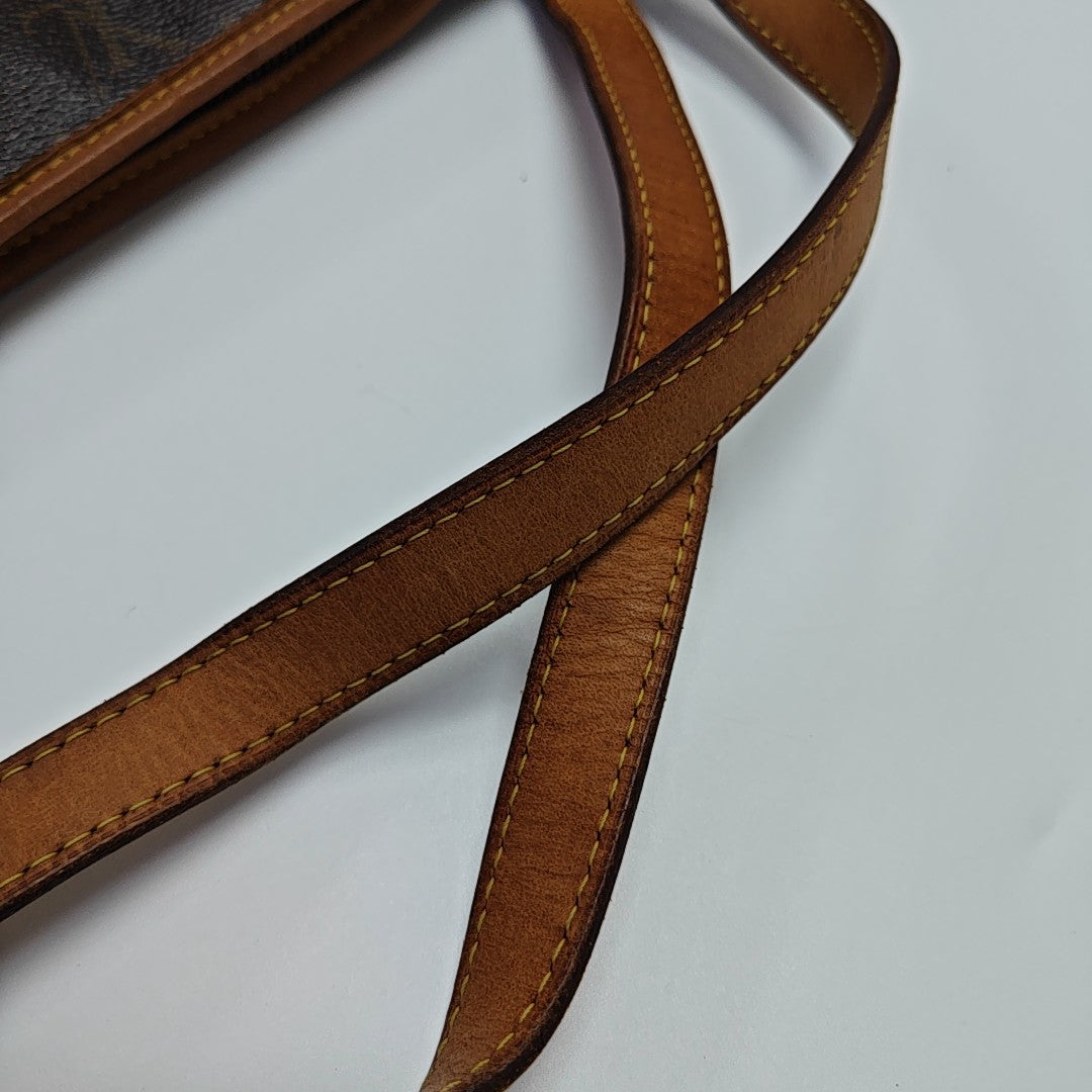 ESTRELA MM Monogram Coated Canvas Brown