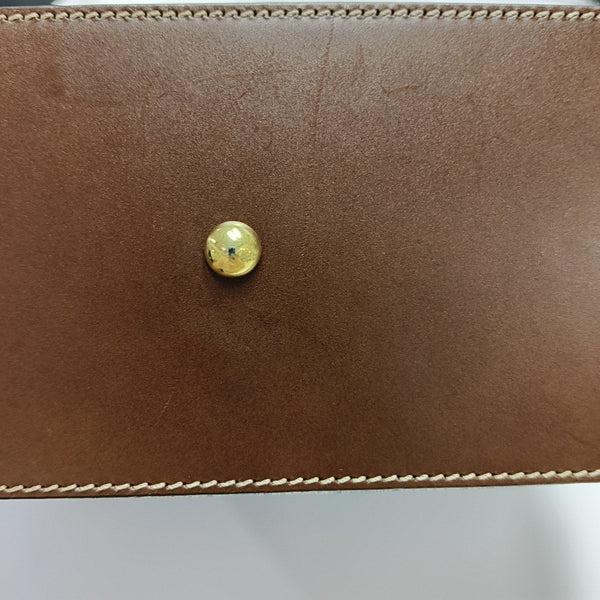 Padlock Small Monogram Coated Canvas Beige