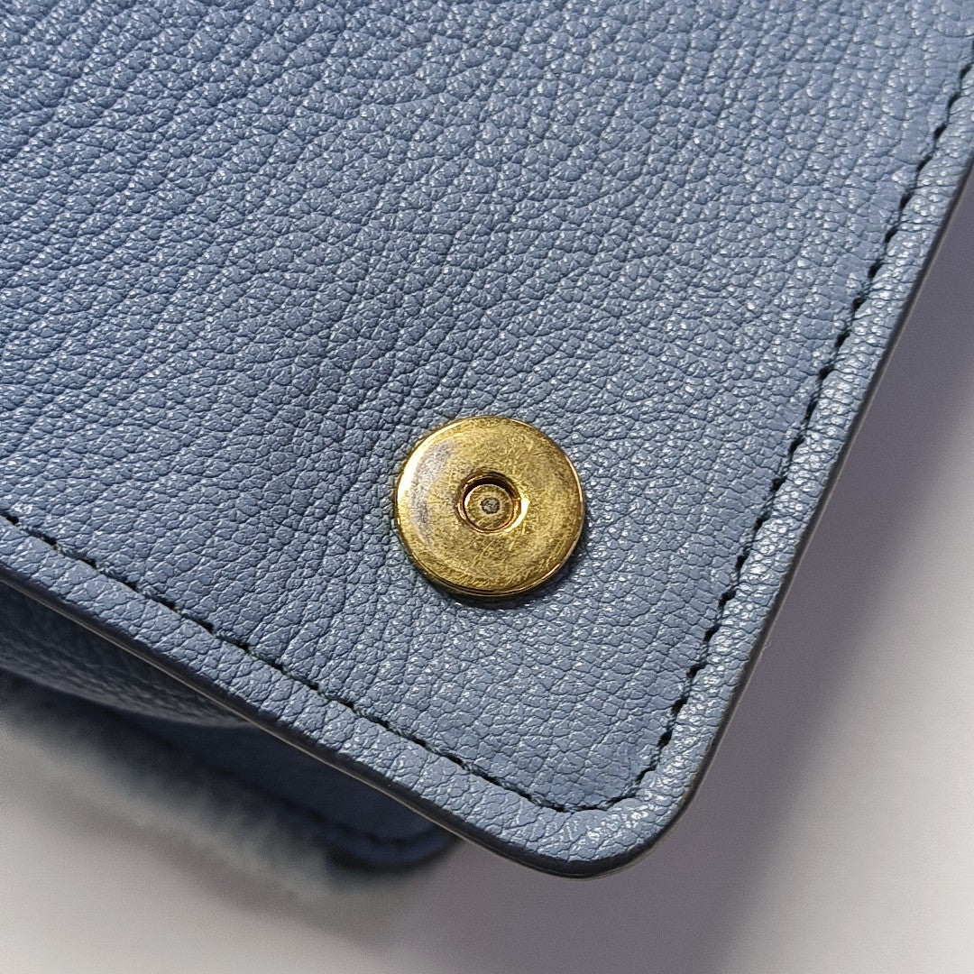 Fabric Shoulder Bag Blue