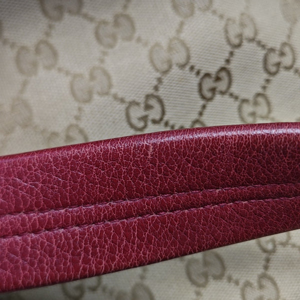 Monogram Canvas Shoulder Bag Beige