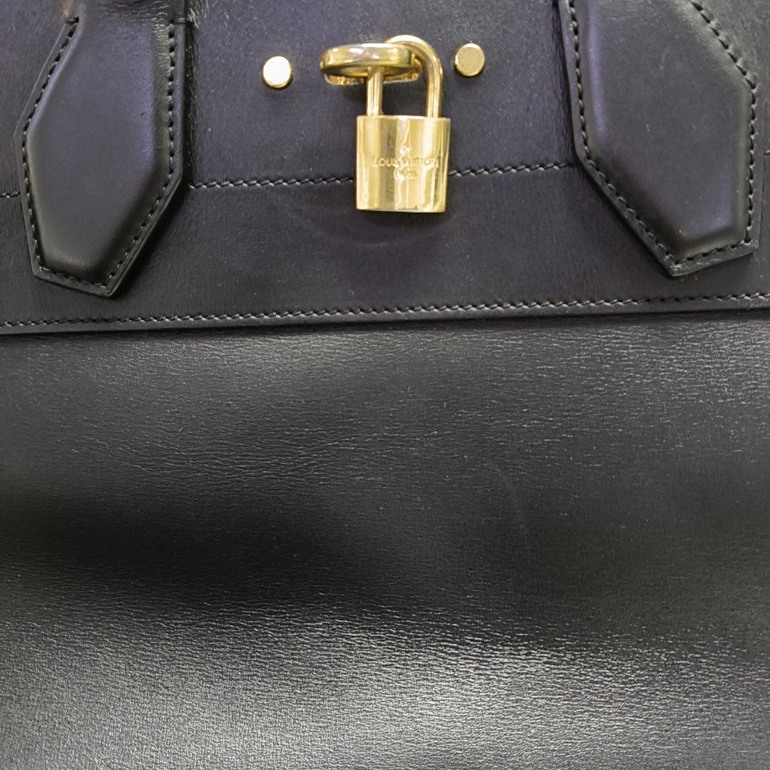 CITY STEAMER MM Calfskin Black