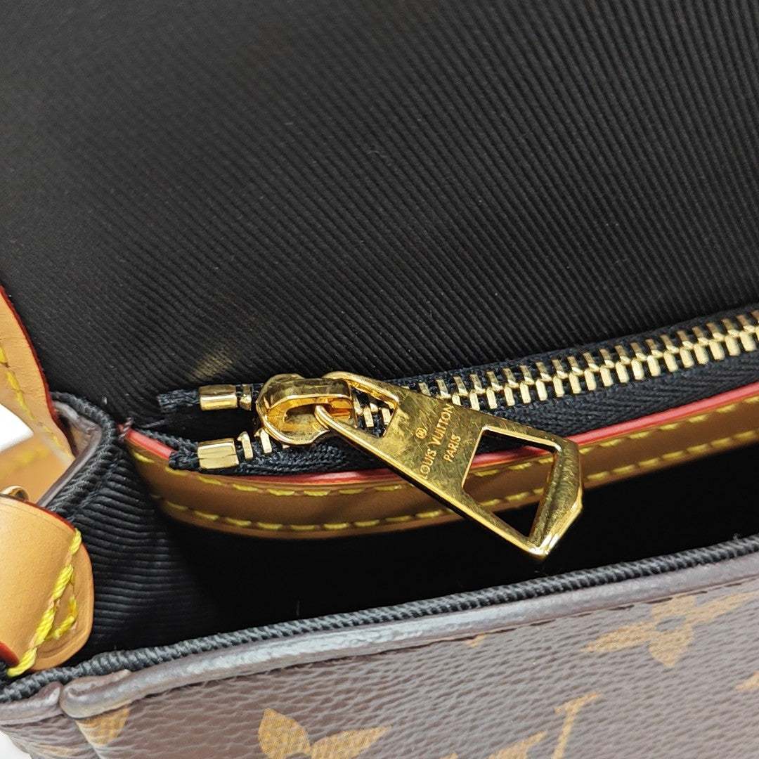 DIANE Monogram Coated Canvas Brown