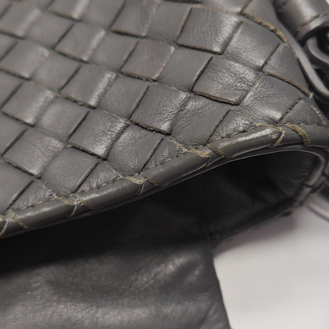 Calfskin Shoulder Bag Gray