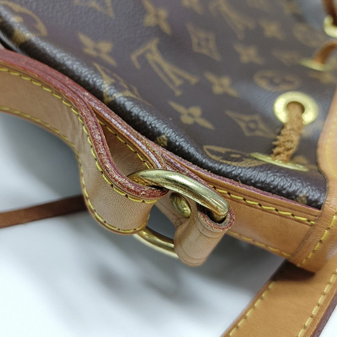 NOÉ BB Monogram Coated Canvas Brown