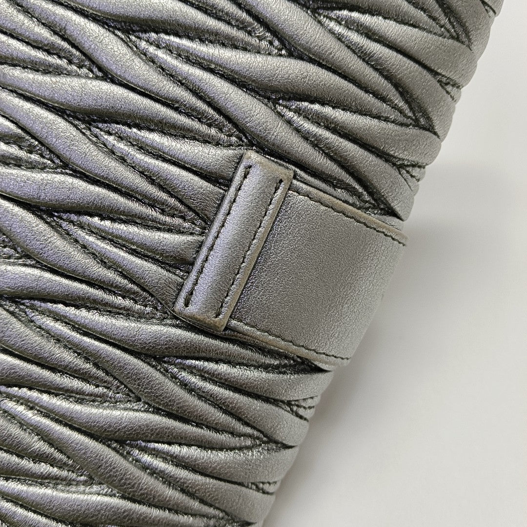 Matelassé Quilted Lambskin Silver