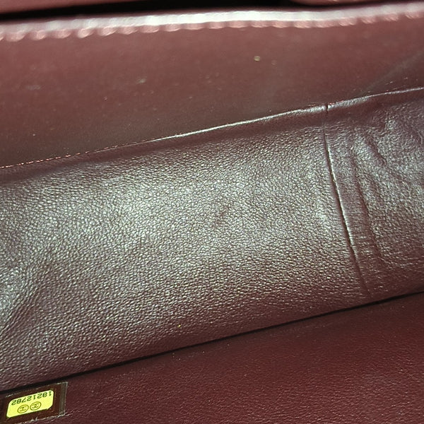2.55 Maxi Quilted Waxed Cafskin Black