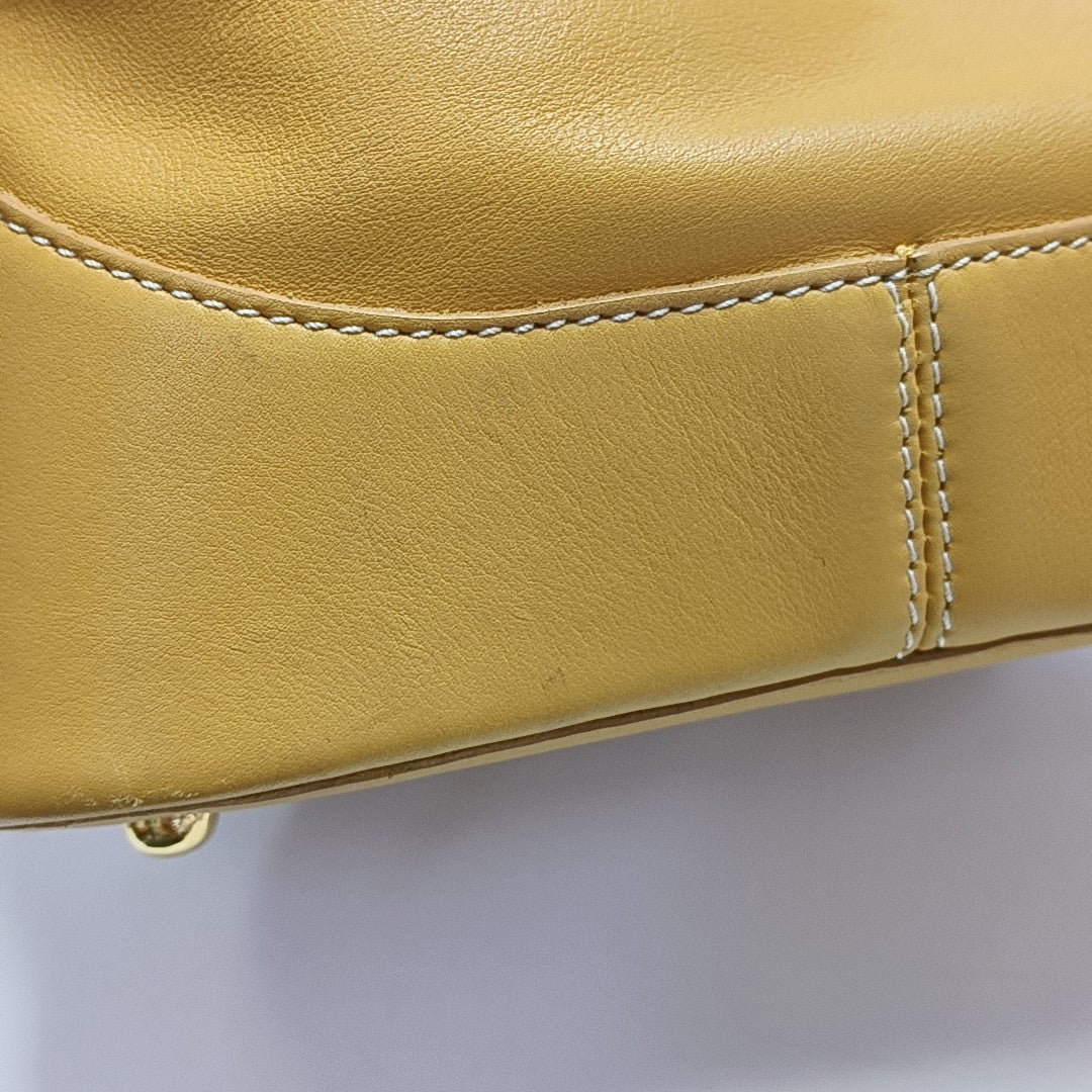 Calfskin Shoulder Bag Yellow
