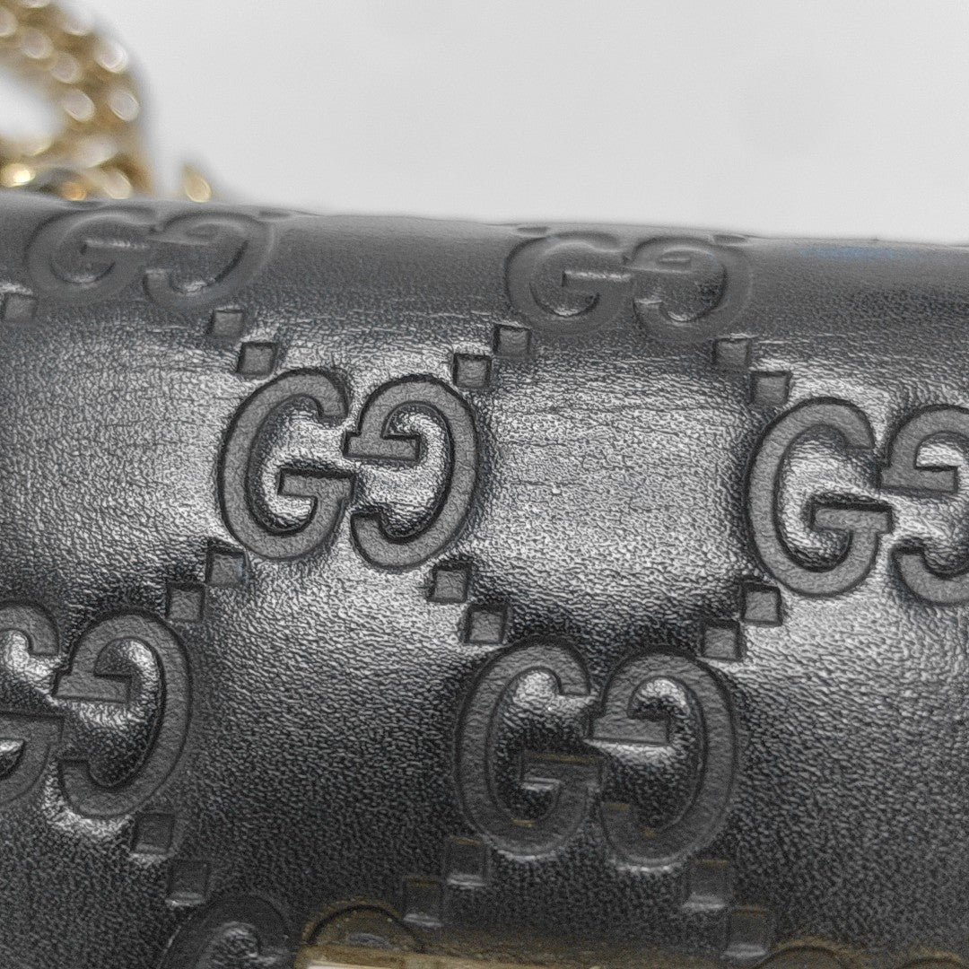 Padlock Small Monogram Calfskin Black