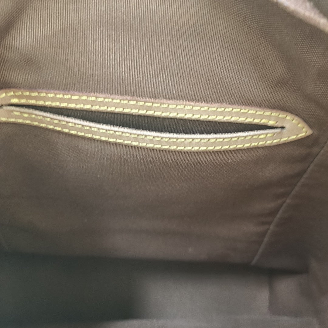 MONTSOURIS MM Monogram Coated Canvas Brown