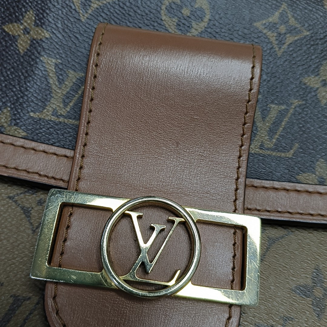 DAUPHINE MM Monogram Coated Canvas Brown