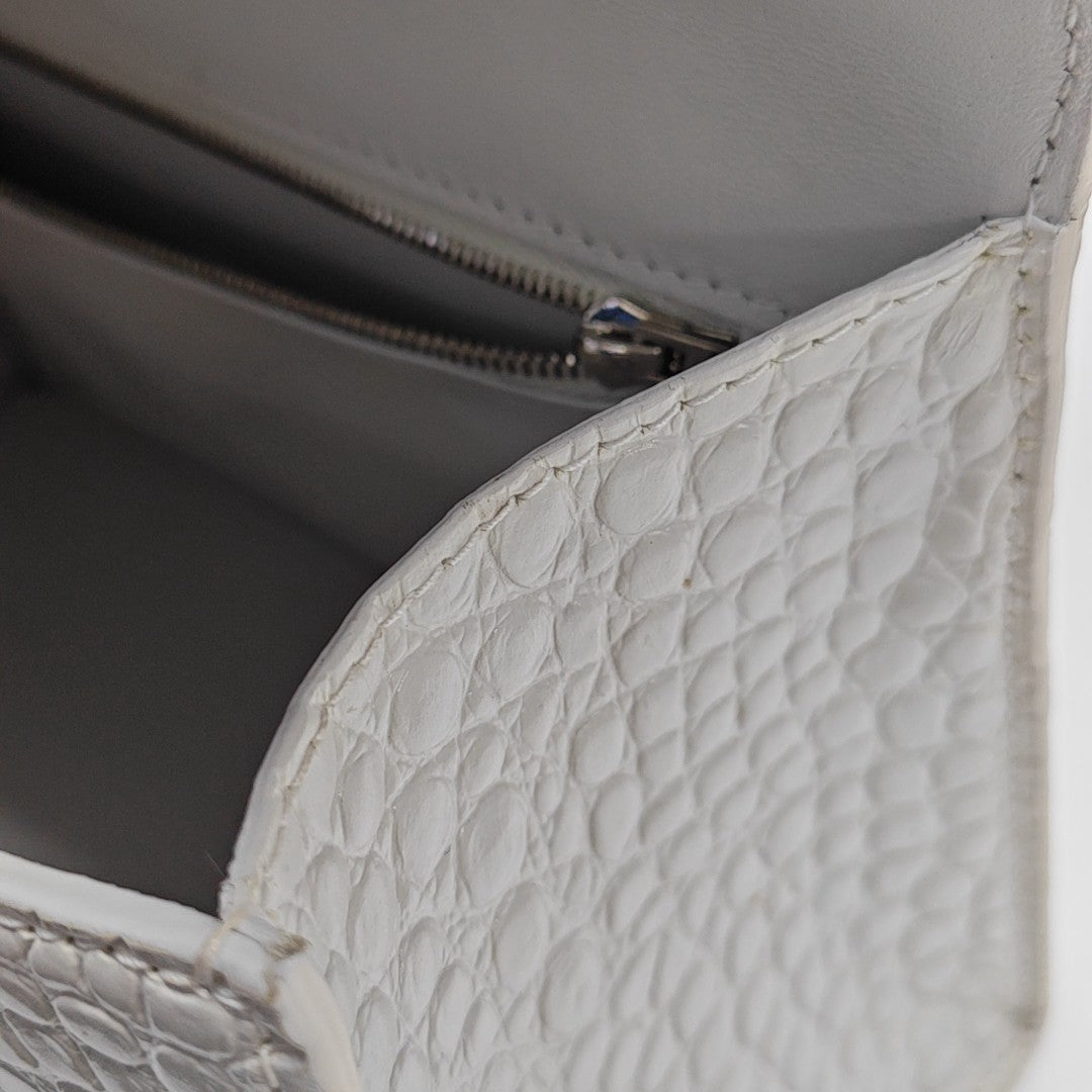 Hourglass S Calfskin White