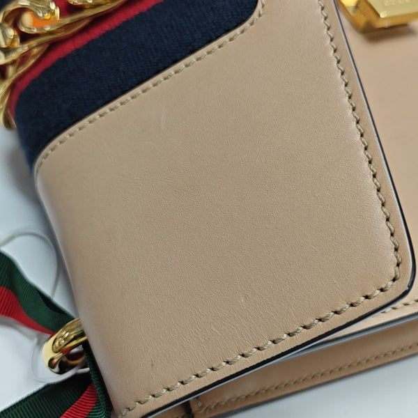 Sylvie Small Calfskin Beige