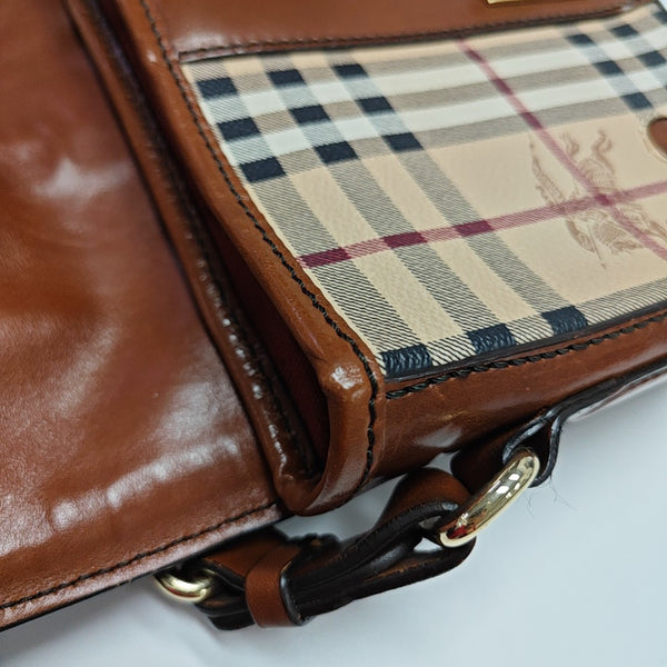 Coated Canvas Shoulder Bag Beige