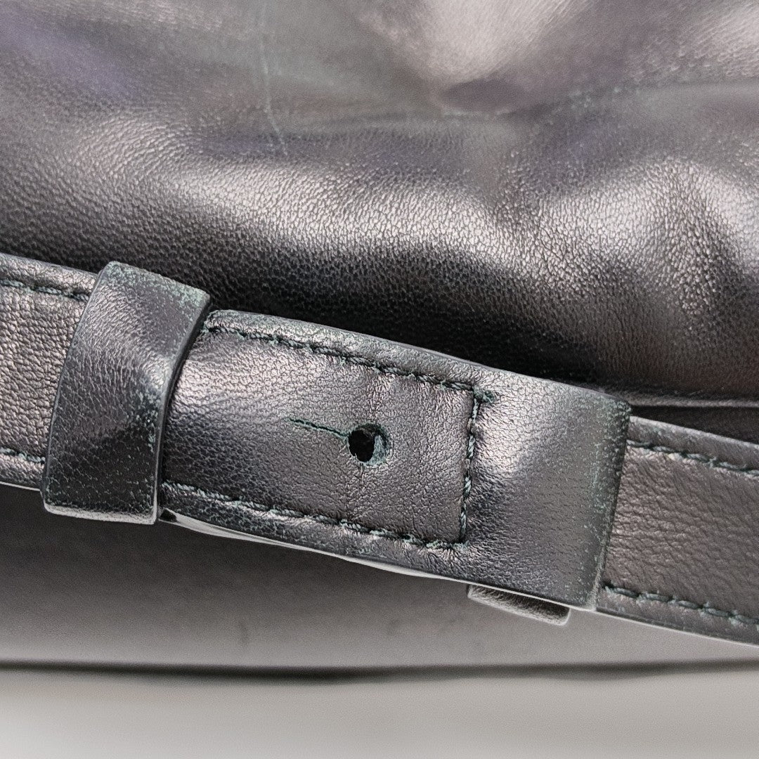 Quilted Leather Shoulder Bag Black