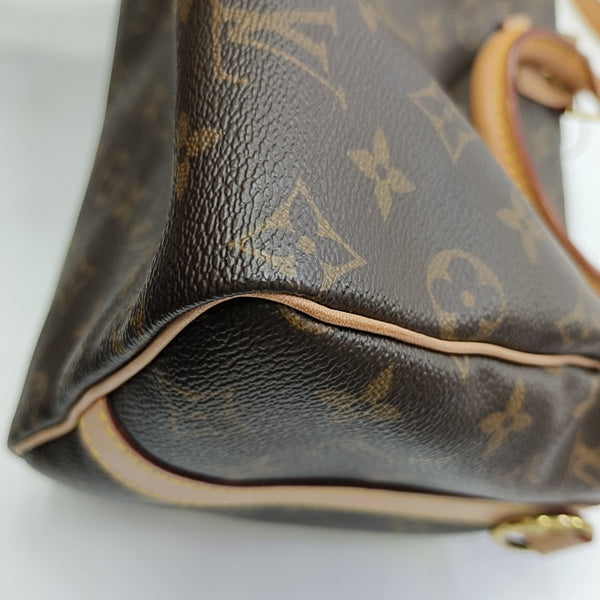 SPEEDY 25 Monogram Coated Canvas Brown