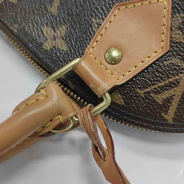 ALMA BB Monogram Coated Canvas Brown