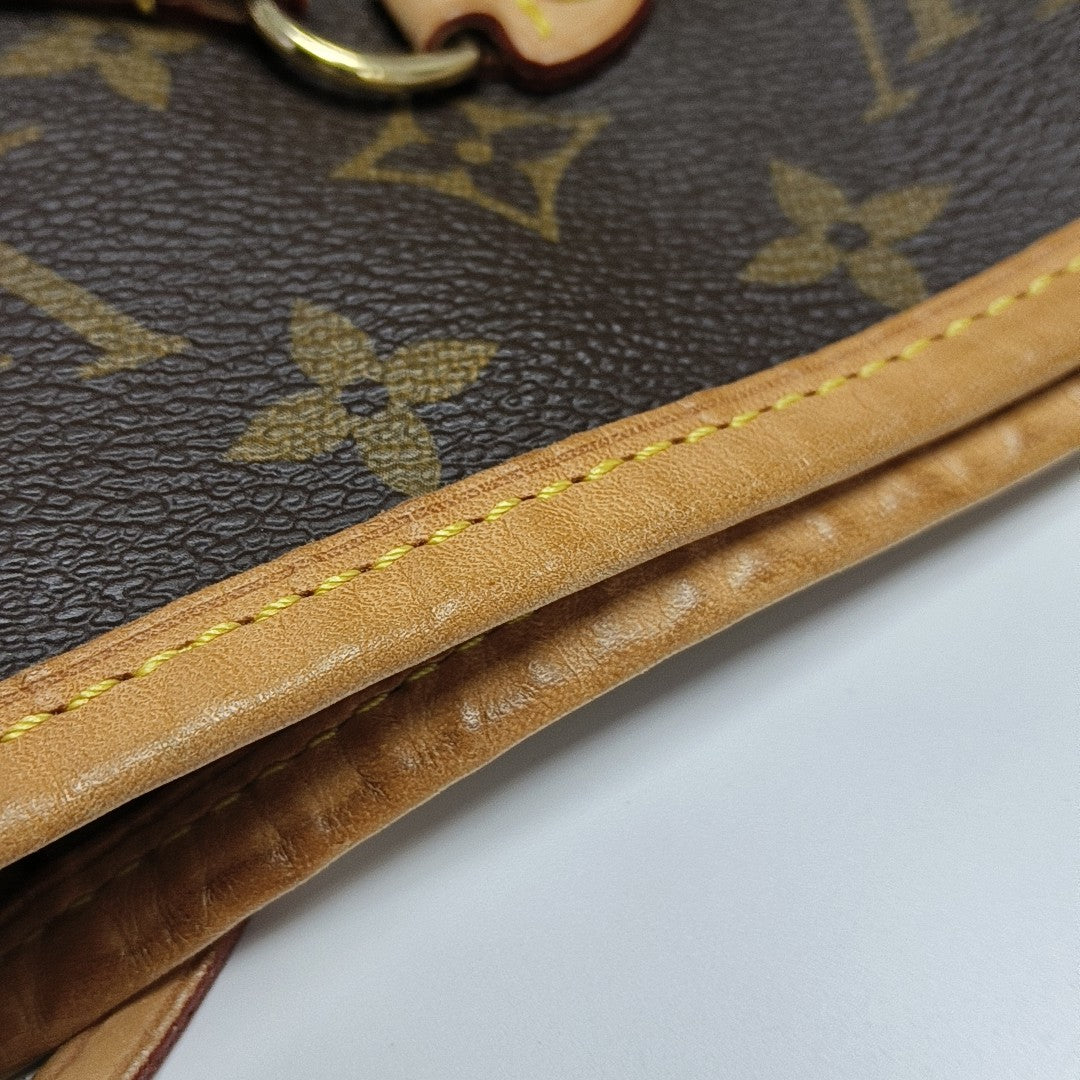 NEVERFULL GM Monogram Coated Canvas Brown